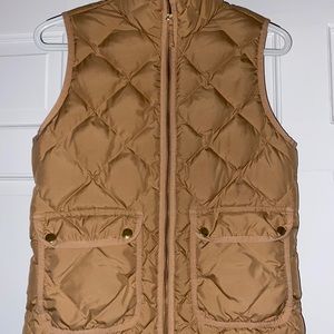 Tan J-Crew vest
